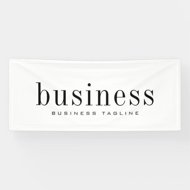Minimalistisch Moderne Elegante, einfache Geschäft Banner (Horizontal)