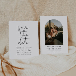 Minimalistisch Moderne Elegante Save the Date Einl Einladung