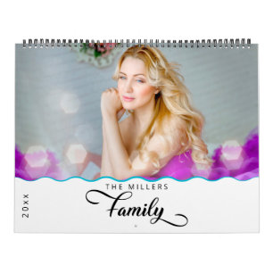 Minimalistisch-Moderne Foto-Familie 2023 Kalender