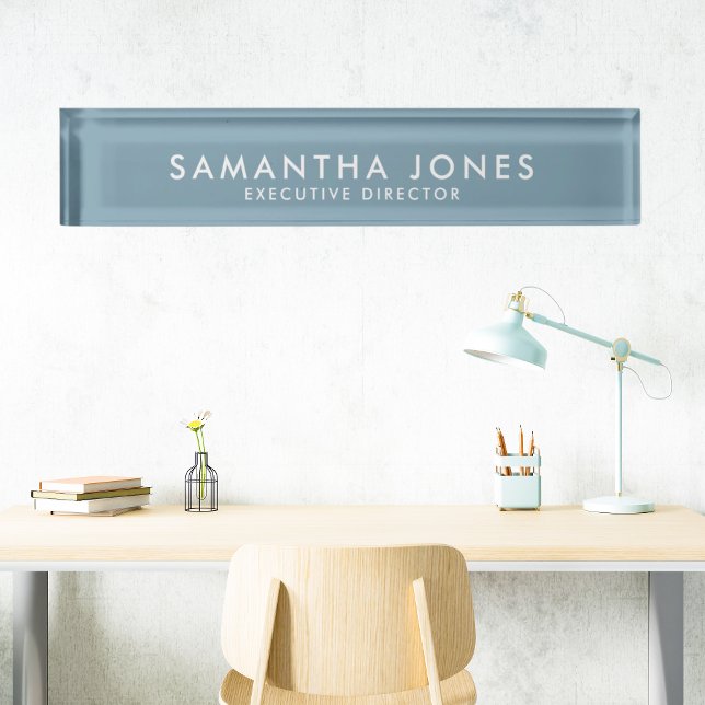 Minimalistisch Moderne Führungskraft Beruflicher S Namensplakette (Von Creator hochgeladen)