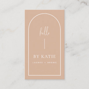 Minimalistisch Moderne Rosa Blush Arch Schönheit K Visitenkarte