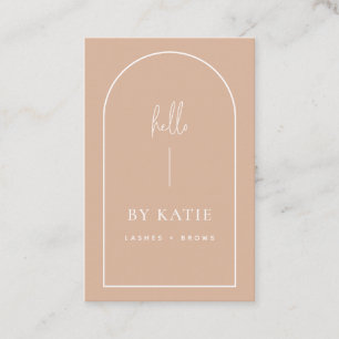 Minimalistisch Moderne Rosa Blush Arch Schönheit K Visitenkarte