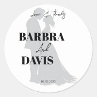 Minimalistisch Moderne Schwarz-Weiß-Silhouette