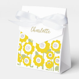 Minimalistisch Moderne Sonnenblume Minimaler Indiv Geschenkschachtel