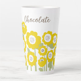 Minimalistisch Moderne Sonnenblume Minimaler Indiv Milchtasse