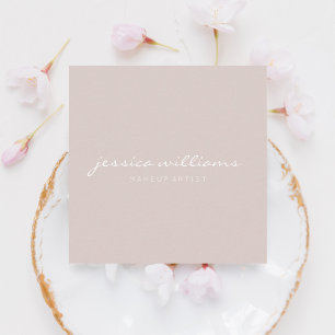 Minimalistisch Moderner Beruflicher Champagner Quadratische Visitenkarte