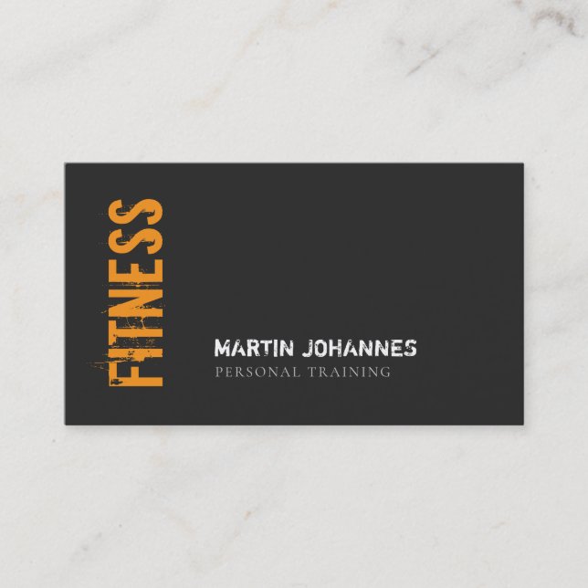 Minimalistisch Moderner Personal Trainer für Schli Visitenkarte (Vorderseite)