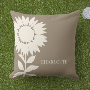 Minimalistisch Moderner Sonnenblumen-Individuelle Kissen