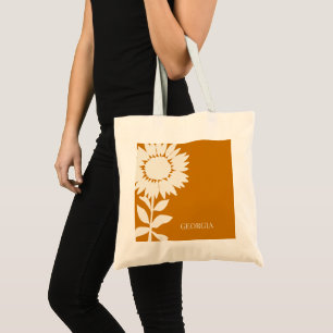 Minimalistisch Moderner Sonnenblumen-Individuelle Tragetasche