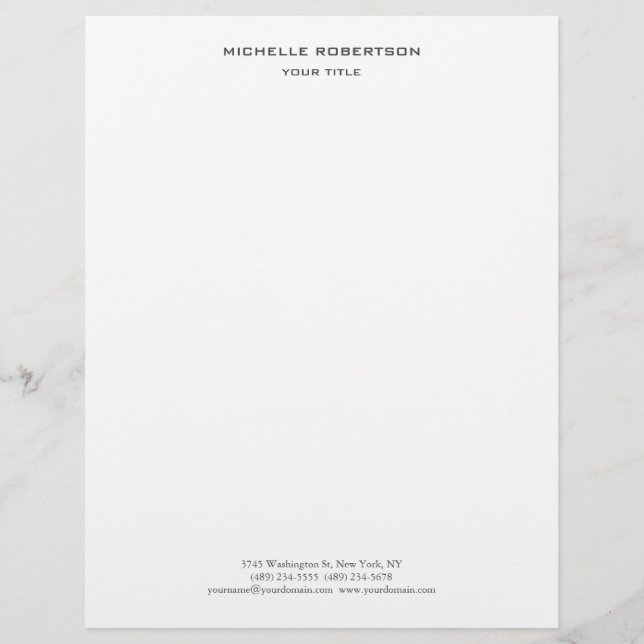 Minimalistisch Modernes Berufliches Kreatives Briefbogen (Vorderseite)