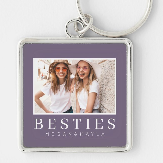 Minimalistisch Modernes Chic Best Friends BESTE FR Schlüsselanhänger (Vorne)