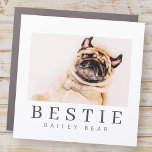 Minimalistisch Modernes Chic Pet Bestie BESTE FREU Auto Magnet<br><div class="desc">Design setzt sich aus lustiger und spielerischer Typografie mit Sans Serif und Serif Schriftart zusammen. Fügen Sie ein benutzerdefiniertes Foto hinzu.</div>