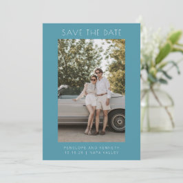 Minimalistisch Modernes Einfaches Elegantes Aquama Save The Date