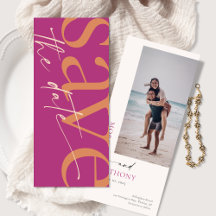 Minimalistisch Modernes Foto Magenta Orange