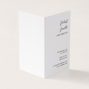 Minimalistisch Modernes Schwarz-weißes Personalisi Visitenkarten