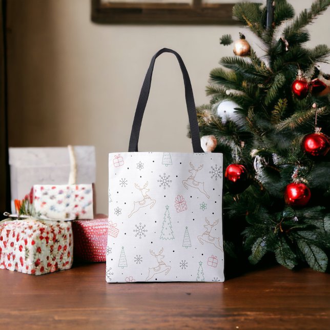 Minimalistisch Modernes Weihnachtsthema Art Tasche (Von Creator hochgeladen)