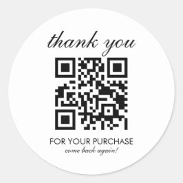 Minimalistisch Nail Salon Termine QR-Code Skript Runder Aufkleber