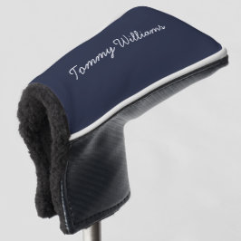 Minimalistisch Navy Blue Beruflich Simple Golf Headcover