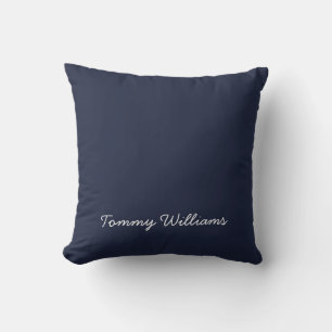 Minimalistisch Navy Blue Beruflich Simple Kissen