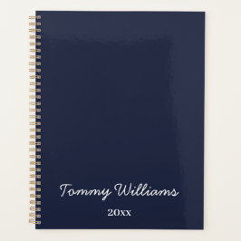 Minimalistisch Navy Blue Beruflich Simple Planer