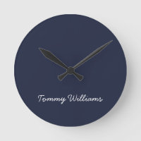 Minimalistisch Navy Blue Beruflich Simple