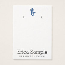 Minimalistisch Navy Blue Mermaid Juwelier Display