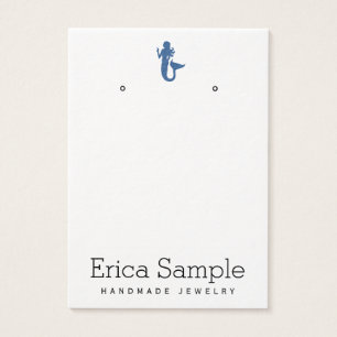Minimalistisch Navy Blue Mermaid Juwelier Display