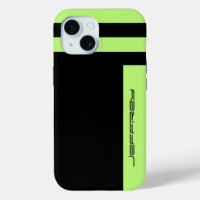 Minimalistisch Neon Green & Black Simple Modern St