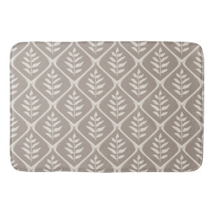 Minimalistisch neutral botanisch badematte