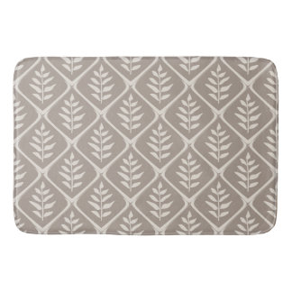 Minimalistisch neutral botanisch badematte