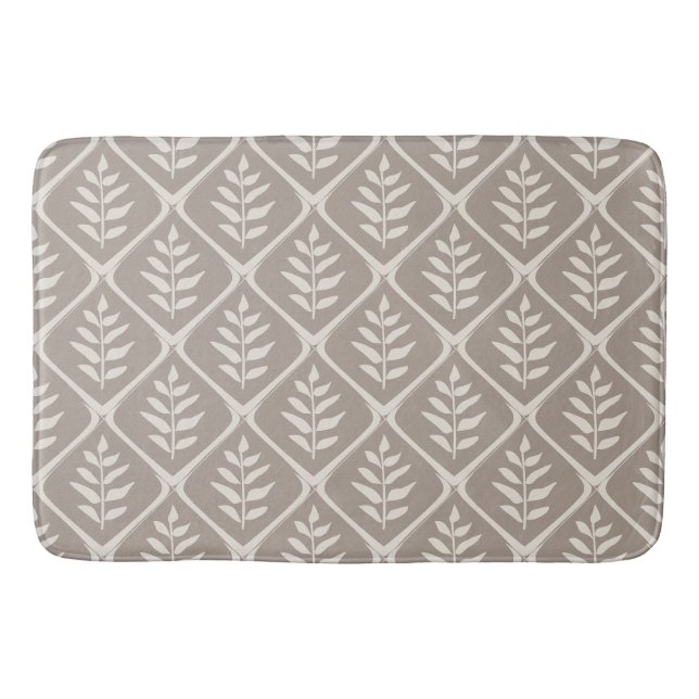 Minimalistisch neutral botanisch badematte (Vorderseite)