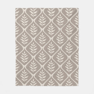 Minimalistisch neutral botanisch fleecedecke