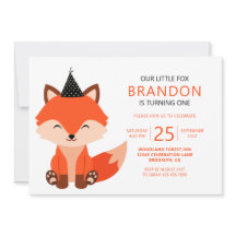 Minimalistisch Niedlicher Little Fox Zigzag Geburt