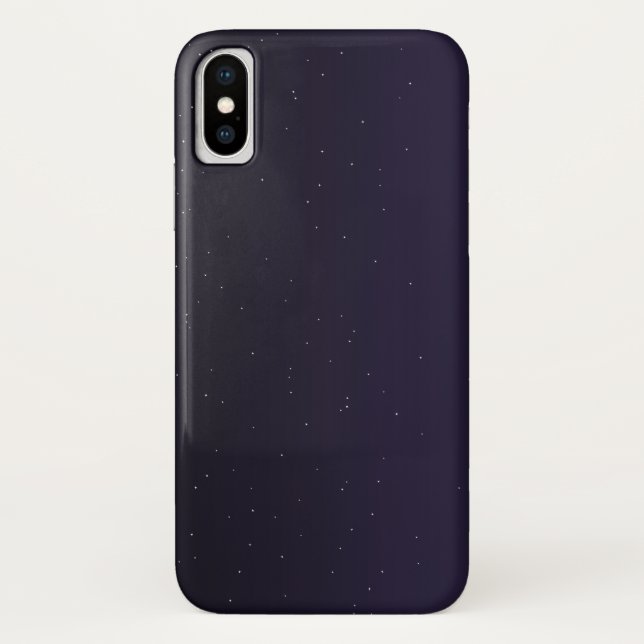 Minimalistisch Night Sky iPhone X Case - Sleek & D (Rückseite)