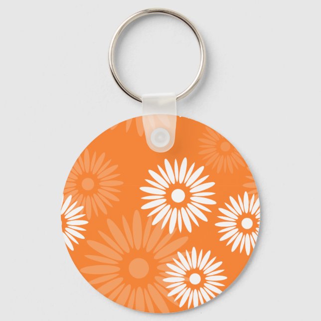 Minimalistisch orange-orange-orange-niedlich schlüsselanhänger (Vorderseite)