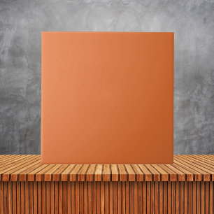 Minimalistisch orange Vollfarbe Fliese