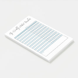 Minimalistisch Pastel Blue Weekly Habit Tracker Post-it Klebezettel
