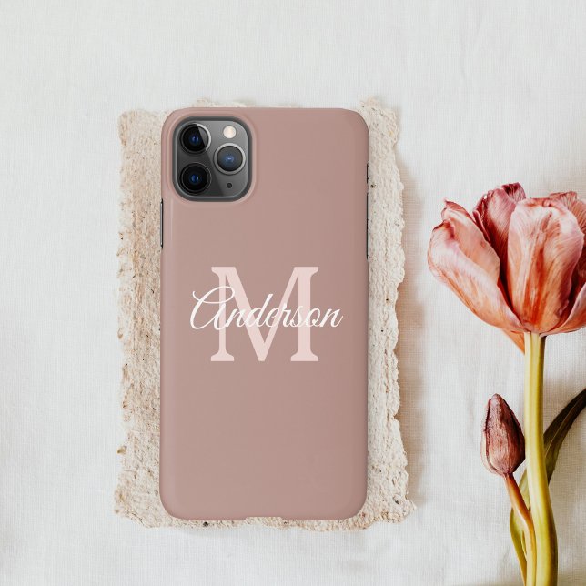 Minimalistisch Personal Initial Girly iPhone Case iPhone Hülle (Von Creator hochgeladen)