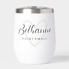 Minimalistisch Personalisierte Bridesmaid