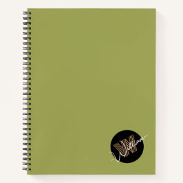 Minimalistisch personalisierte Niedliche Initial m Notizbuch