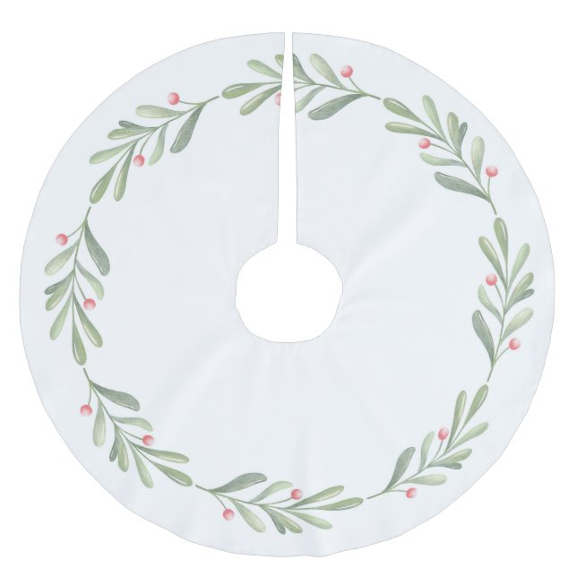 Minimalistisch Polyester Weihnachtsbaumdecke (Vorderseite)