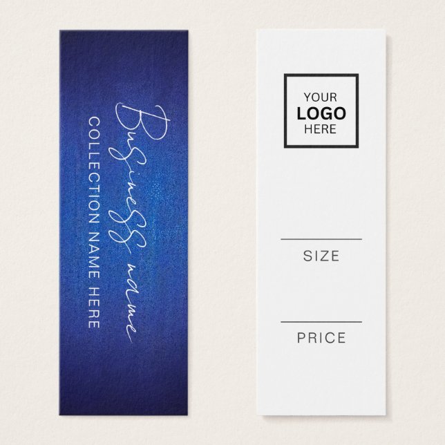 Minimalistisch Price Hang Tag Card (Vorne & Hinten)