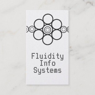 Minimalistisch Pro Circles Business Card, Black Visitenkarte
