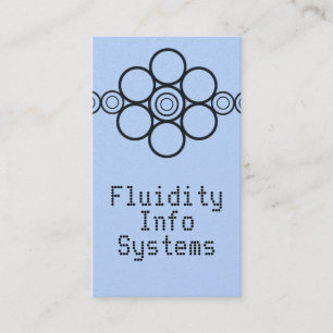 Minimalistisch Pro Circles Business Card, Light Bl Visitenkarte