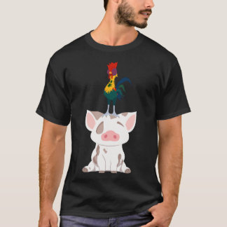 Minimalistisch Pua &amp; Hei Hei Sticker T-Shirt