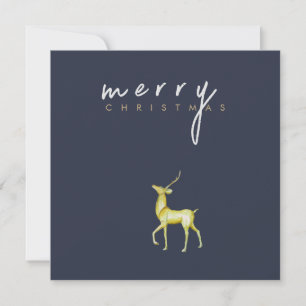 Minimalistisch Reindeer Frohe Weihnachtsfirma Feiertagskarte