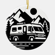 Minimalistisch Retro Camper Van Adventure