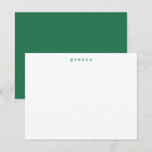 Minimalistisch Retro Schreibmaschine Custom Kelly Mitteilungskarte