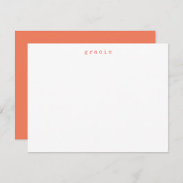 Minimalistisch Retro-Schreibmaschine Individuelle  Mitteilungskarte