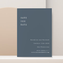 Minimalistisch Retro-Schreibmaschine Schriftart Ho Save The Date